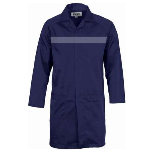 Dust Coat Navy Blue Poly Cotton Reflector (L) Size 38