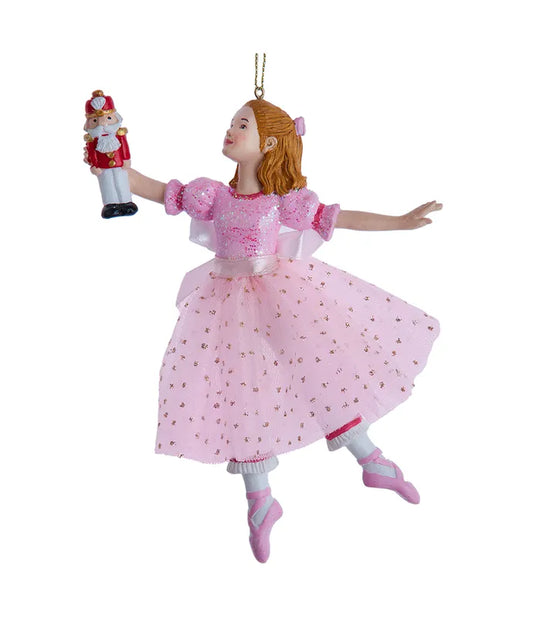 E0848 Pink Clara Ballerina Ornament