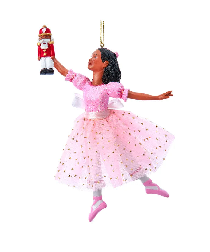 E0849 African American Clara Ballerina Ornament
