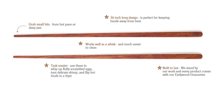 Earlywood Cooking Chopsticks: Jatoba