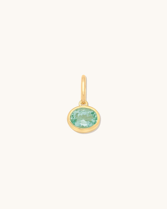 East-West Blue Tourmaline Pendant