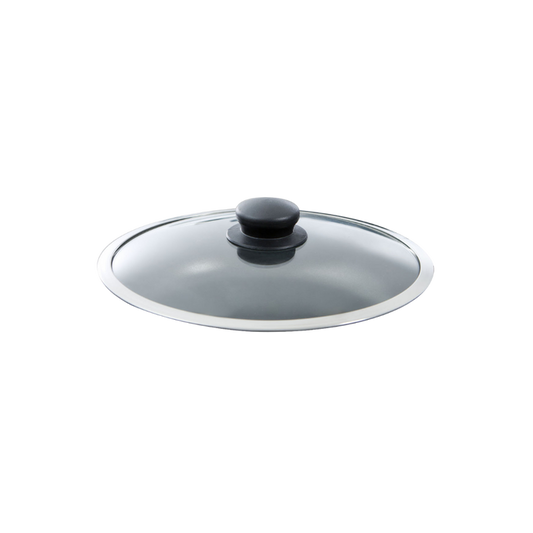 Easy glasdeksel met RVS rand 28 cm