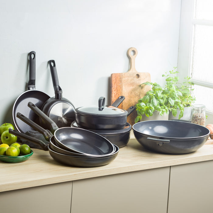 Easy Induction koekenpan 28 cm en hapjespan 28 cm