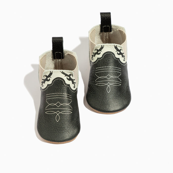 Ebony Cowboy Chelsea Boot Baby Shoe Chelsea Boot Soft Sole
