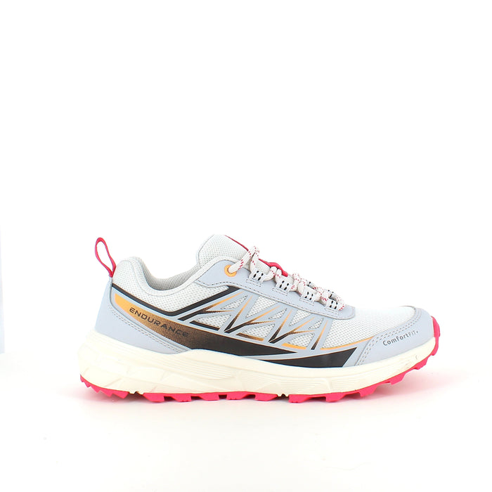 Endurance Fadell sneaker i Glacier Grey med rosa detaljer