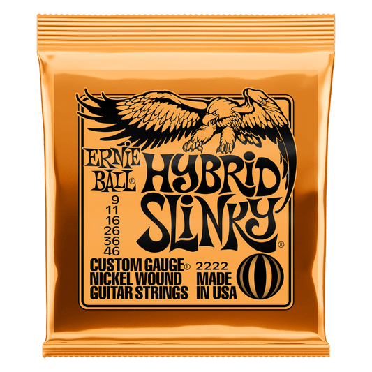 Ernie Ball 2222 Hybrid Slinky Nickel Electric Guitar Strings 9-46