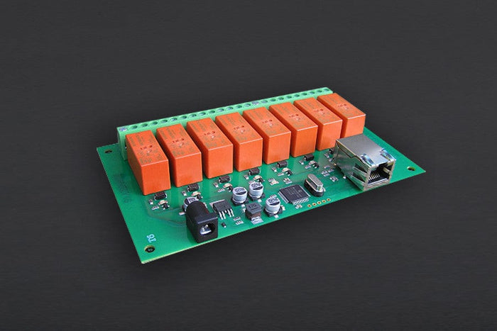 Ethernet Controlled 8 Channel Relay 16A [Discontinued] by Devantech - The Pi Hut