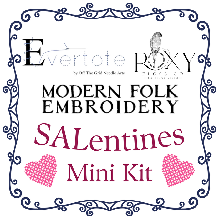 Evertote, Modern Folk Embroidery, and Roxy Floss Co. SALentines Mini Kit 2024