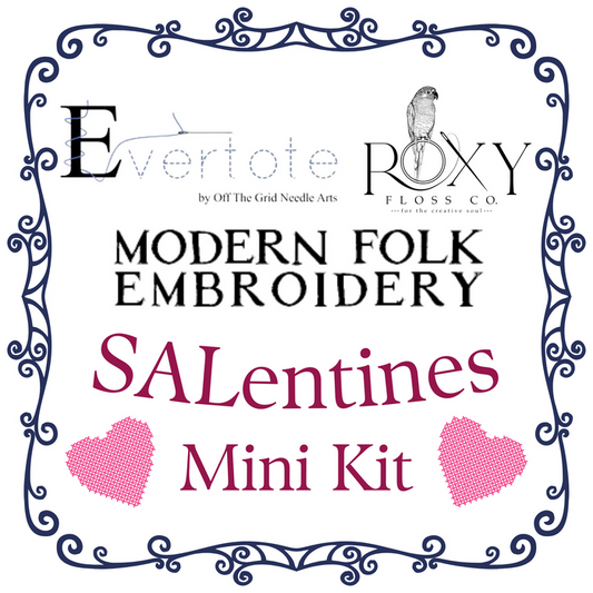 Evertote, Modern Folk Embroidery, and Roxy Floss Co. SALentines Mini Kit 2024