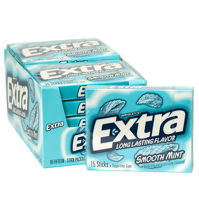 Extra Smooth Mint Sugar Free Chewing Gum - 10 Count