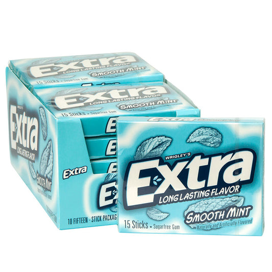 Extra Smooth Mint Sugar Free Chewing Gum - 10 Count