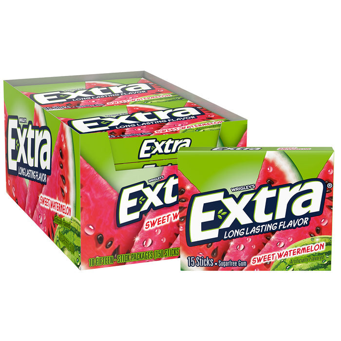 Extra Sweet Watermelon Gum - 10 Count