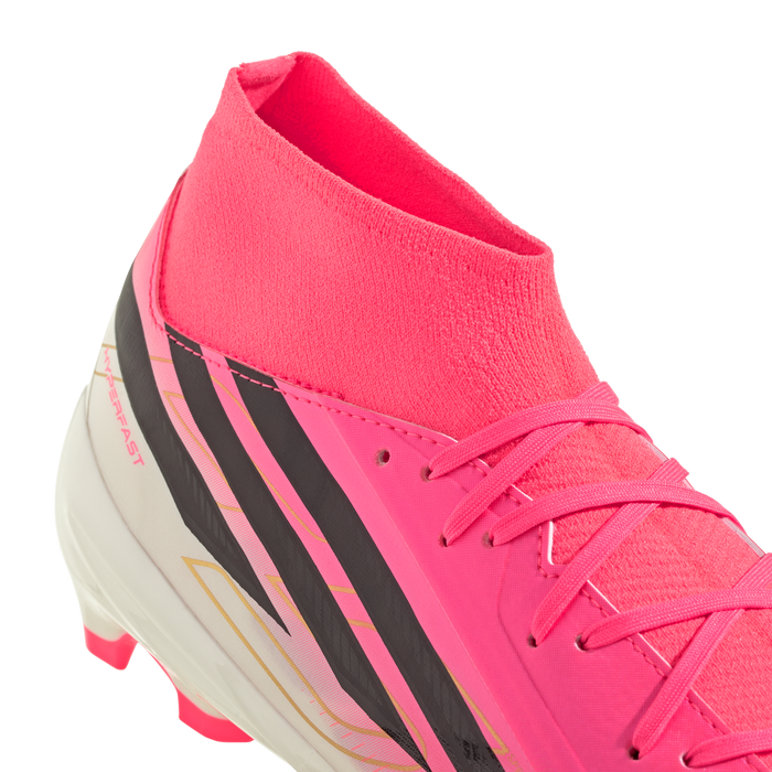 adidas F50 League Mid-Cut Firm/Multi-Ground Cleats | Solar Turbo / Core Black / Gold Metallic | Men's