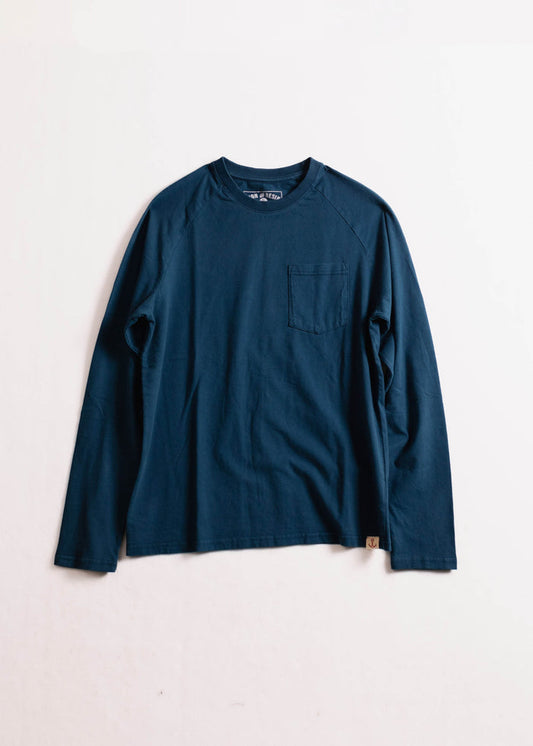 Faded Pocket Raglan - Iron & Resin