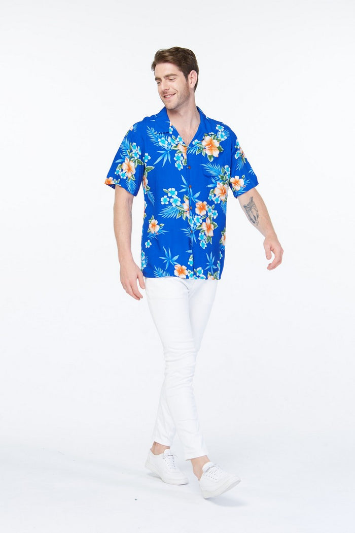 Father Daughter Aloha Set Hibiscus Blue