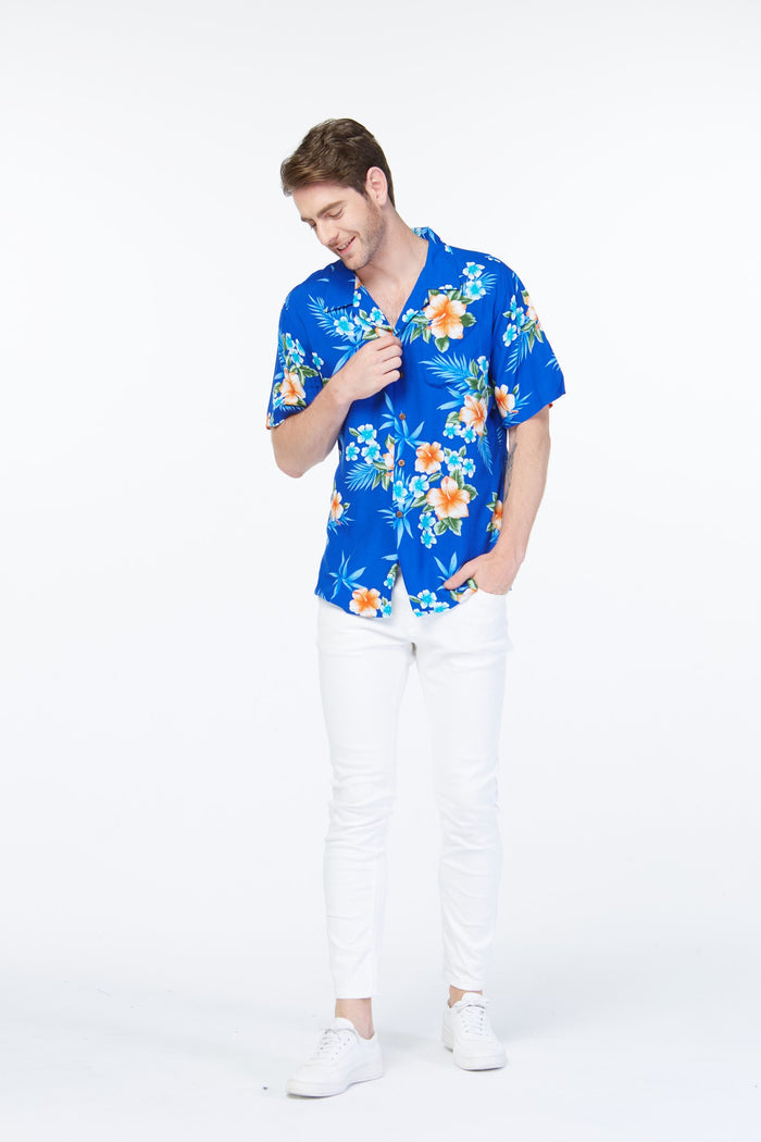 Father Daughter Aloha Set Hibiscus Blue