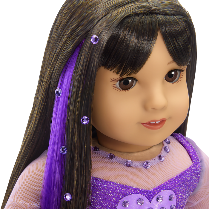 February Amethyst Bliss Outfit for 18-inch Dolls