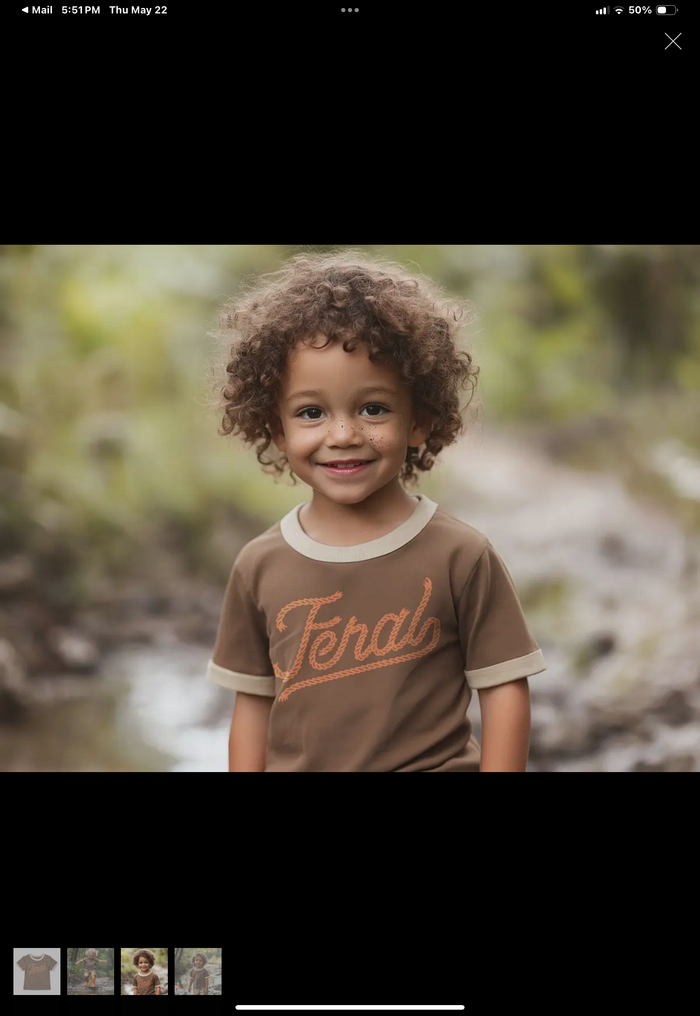 Feral Vintage Youth Ringer Tee