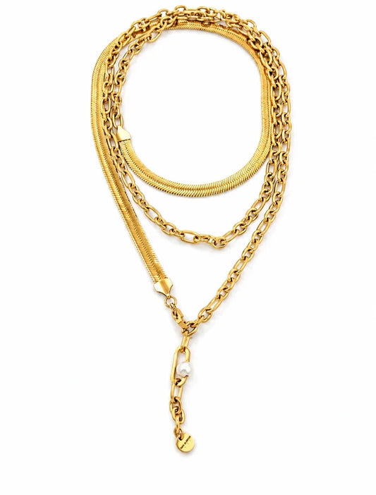 Fiona 3 Layer Necklace -Gina Carmen