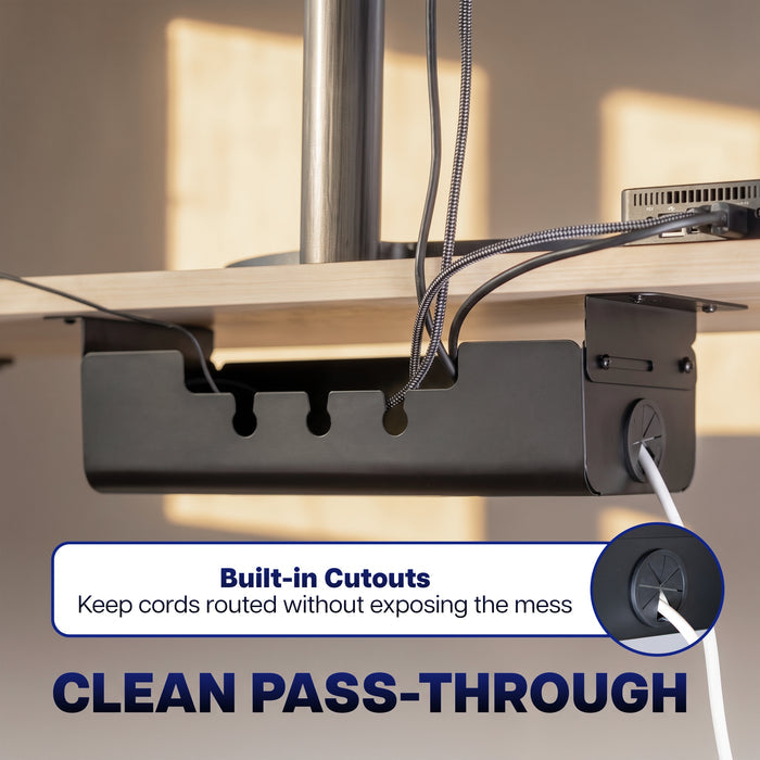 Flip Open Under Desk Cable Management Box