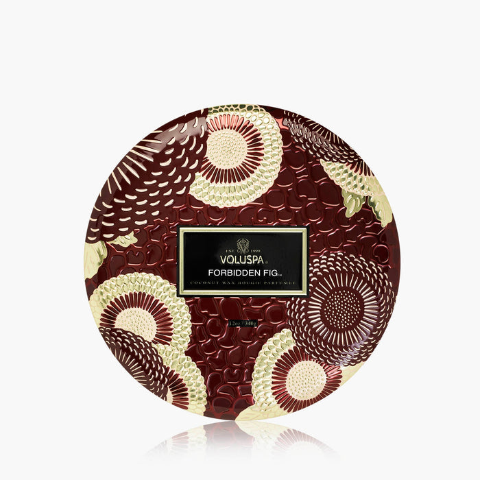 Forbidden Fig - 3 Wick Tin Candle