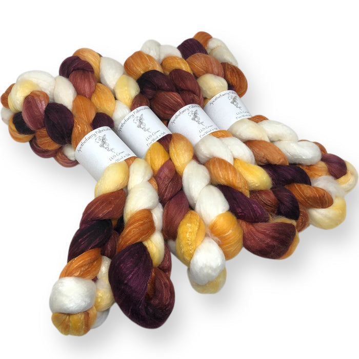 Foxfire - US grown Fine Wool and Silk Top