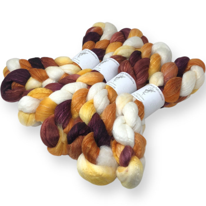 Foxfire - US grown Fine Wool and Silk Top
