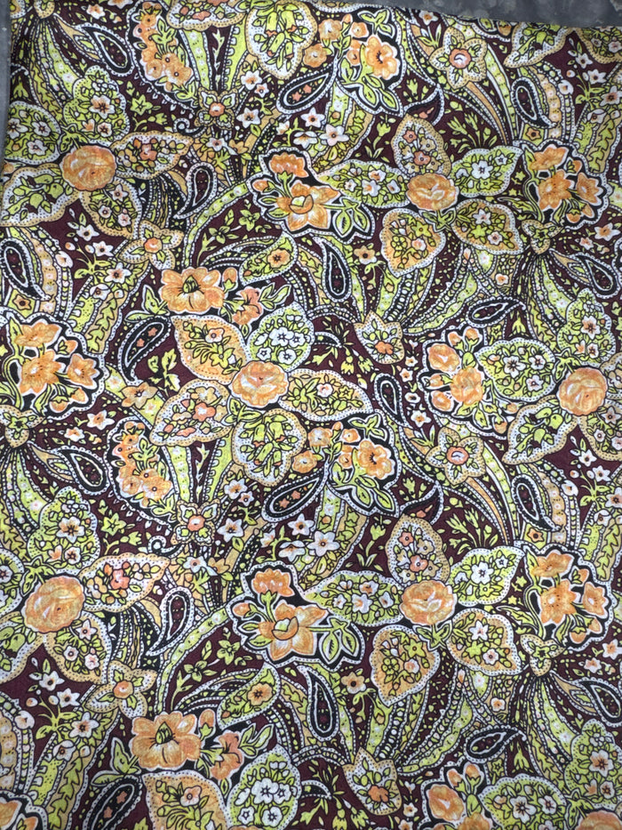 Frontier Green Paisley Silk Scarf Wild Rag