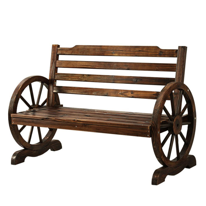 Gardeon Wooden Garden Bench Seat Outdoor Furniture Wagon Chair Patio Lounge -Home Living Store - -