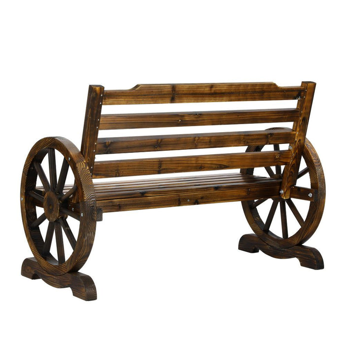 Gardeon Wooden Garden Bench Seat Outdoor Furniture Wagon Chair Patio Lounge -Home Living Store - -