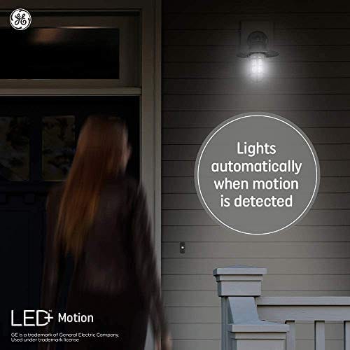 GE Lighting LED+ Outdoor A21 LED Light Bulb with Motion Sensor, 75-Watt Replacement, Warm White, 2-Pack ebuystt