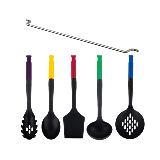 Gero Slim 5-delige set keukenhulpen inclusief ophangrek