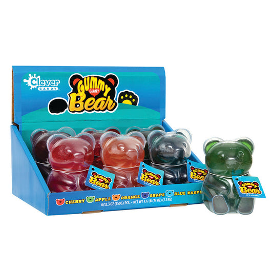 Giant Assorted Gummy Bear Candy - 24 Count