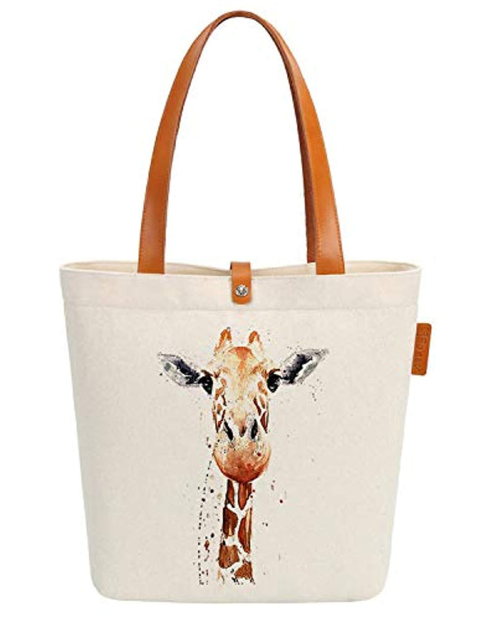 Gift Bag Giraffe Art Canvas & Beach Tote Bag - Eco Trade Company