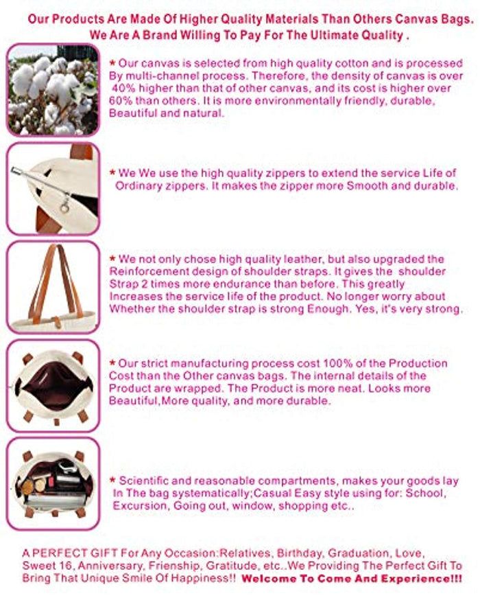 Gift Bag Giraffe Art Canvas & Beach Tote Bag - Eco Trade Company
