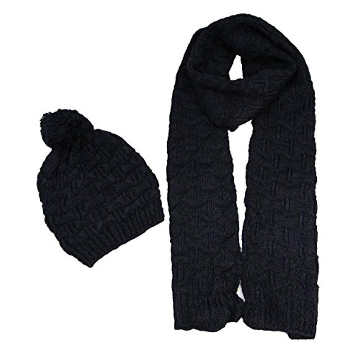 Gift Set - Eco friendly Winter Warm Knitted Beanie Scarf Set - Eco Trade Company