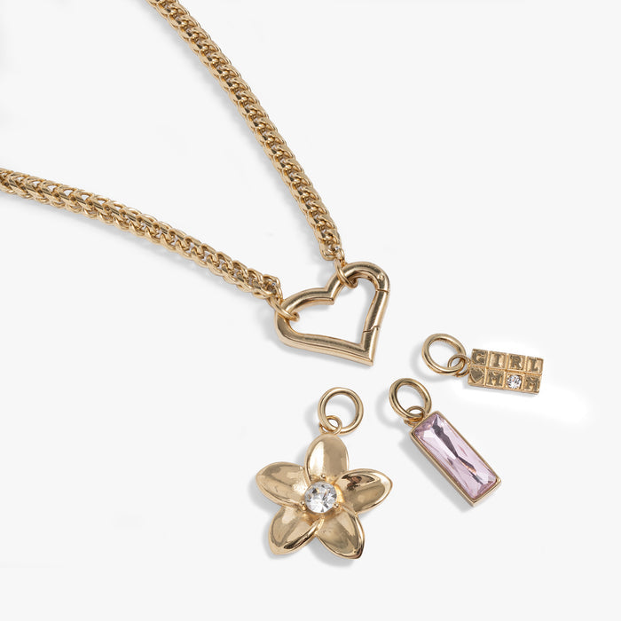 Girl Mom Interchangeable Charm Necklace