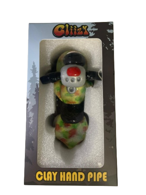 Gliizy 5" Clay Hand Pipe 1ct