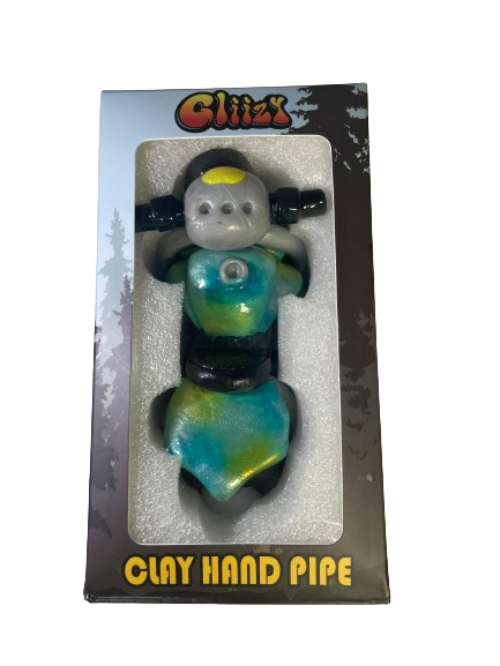 Gliizy 5" Clay Hand Pipe 1ct