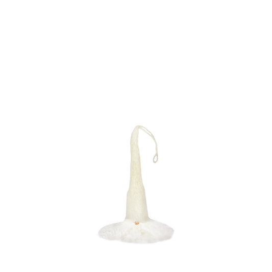 Gnome Ornament in White
