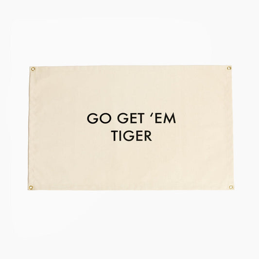 Go Get 'Em Tiger Wall Hanging Wall Hanging Nursery Decor