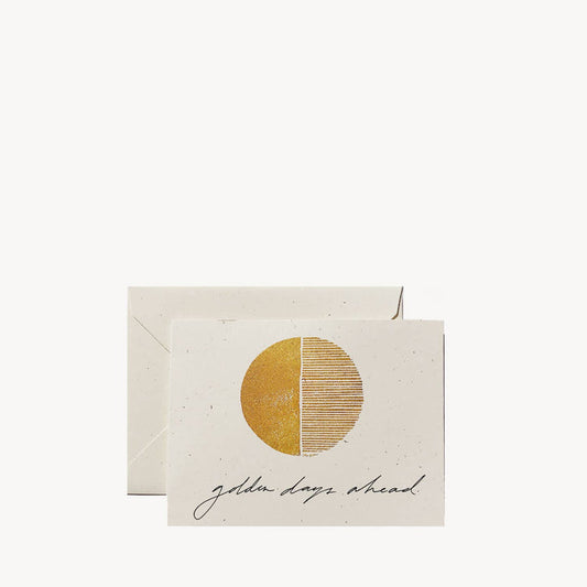 'Golden Days Ahead' Greeting Card