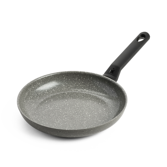 Granite koekenpan zwart zijaanzicht