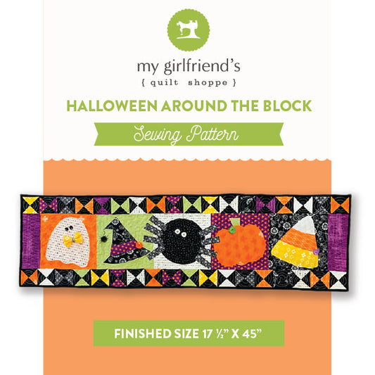 Halloween Around the Block Table Runner (Downloadable Pattern)