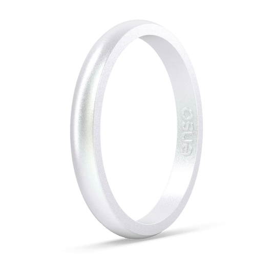 Elements Classic Halo Silicone Ring - Pearl