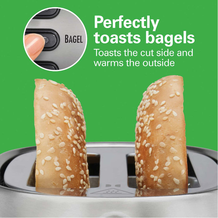 HAMILTON BEACH 22220 2 Slice Toaster with Sure-Toast™ Technology Stainless Steel