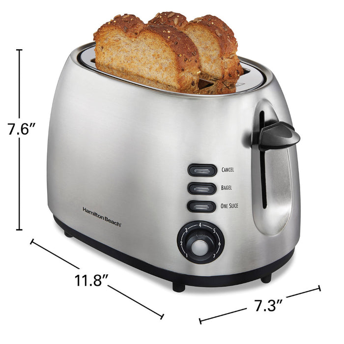 HAMILTON BEACH 22220 2 Slice Toaster with Sure-Toast™ Technology Stainless Steel