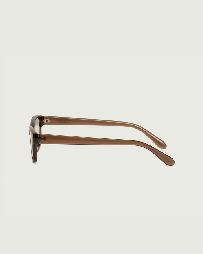 Walnut::Han Eyeglasses rectangle Brown recycled polyester side