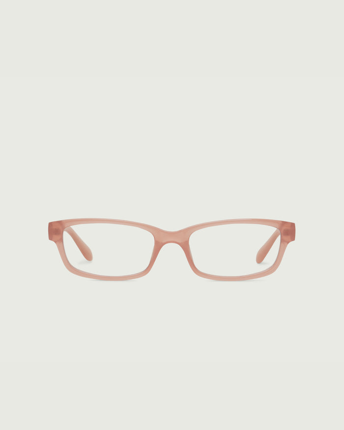 Rosewater::Han Eyeglasses rectangle Pink recycled polyester front