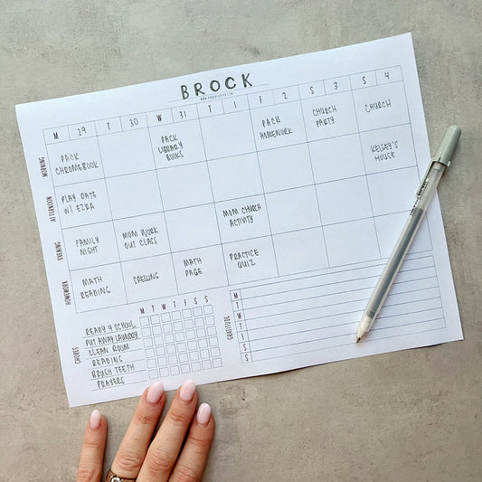 Happy Day Kids Schedule Printable